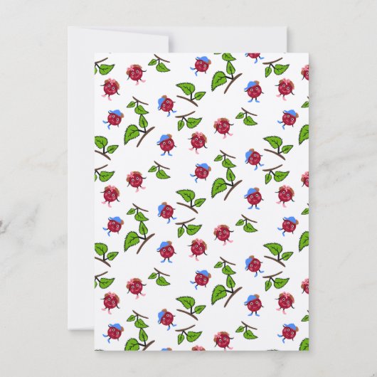 Tweeling kersen  kaart (Achterkant)