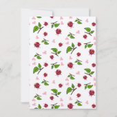 Tweeling kersen meisjes kaart (Achterkant)