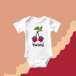 Tweeling kersen romper