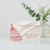 Tweeling Kerst Thema Zwangerschapsaankondiging Briefkaart (Staand voorkant)