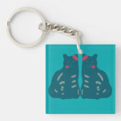 Tweeling Kittens Sleutelhanger (voorkant)