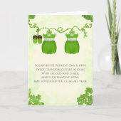 Tweeling kleindochters eerste St. Patrick's Dag Kaart (Voorkant)
