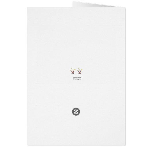 Tweeling kleinkinderen, grootouder Gefeliciteerd, (Achterkant)