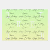 Tweeling Kleurstrologie Verjaardag Inpakpapier Vel (Voorkant)