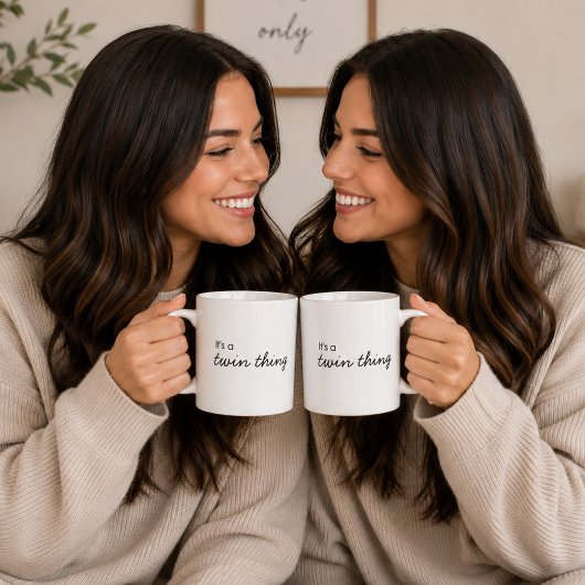 Tweeling koffiemok | Het is een tweeling-ding bijp