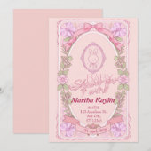 Tweeling Konijn Baby Shower Uitnodiging (Voorkant / Achterkant)