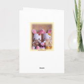 Tweeling Konijntjes met Kaart van de Verjaardag (Achterkant)