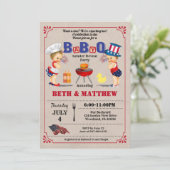 Tweeling koppels baby shower Onafhankelijkheidsdag Kaart (Staand voorkant)