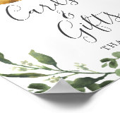 Tweeling Luiaard Baby Shower Kaarten en Cadeaus Bo Poster (Hoek)