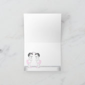 Tweeling Meisje Baby Shower Bedankt (Binnen)