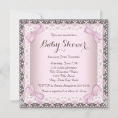 Tweeling Meisje Baby Shower Kaart (Achterkant)