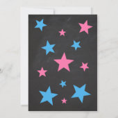 Tweeling meisje en jongen teddybeer babyshower kaart (Achterkant)