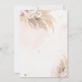 Tweeling Meisje Pampas Grass Bohemian Desert Baby  Kaart (Achterkant)