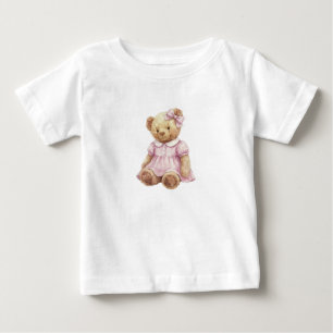 Tweeling Meisje teddybeer verjaardag t-shirt