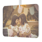 Tweeling Meisjes 2 Foto's Upload Personaliseer Aan Luchtverfrisser (Links)