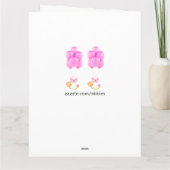 Tweeling Meisjes Baby Kaart (Achterkant)