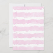 Tweeling meisjes baby shower olifanten roze goud kaart (Achterkant)