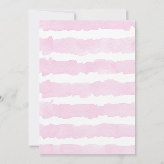 Tweeling meisjes baby shower olifanten roze goud kaart (Achterkant)