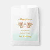 Tweeling Meisjes Fairy Zeemeermin Verjaardag Bedankzakje (Voorkant)