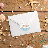 Tweeling Meisjes Fairy Zeemeermin Verjaardag Ronde Sticker