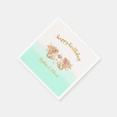 Tweeling Meisjes Fairy Zeemeermin Verjaardag Servet (Hoek)