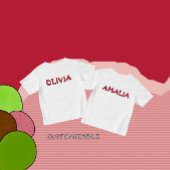 Tweeling meisjes kers