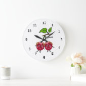 Tweeling meisjes kersen grote klok (Huis)