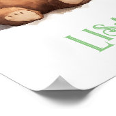 Tweeling Meisjes Kwekerij,  Teddy Bears, Poster (Hoek)