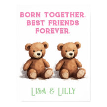 Tweeling Meisjes Kwekerij, Teddy Bears,