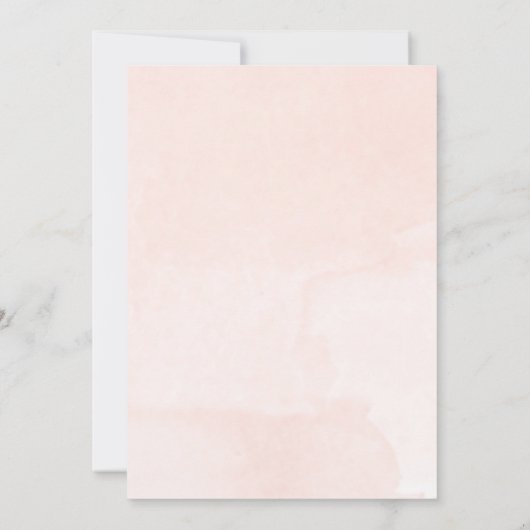 Tweeling meisjes roze gouden bloemen waterverf bab kaart (Achterkant)