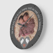 Tweeling Miskraam Baby Verlies Memorial Doodgeboor Grote Klok (Hoek)