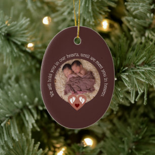 Tweeling Miskraam Baby Verlies Memorial Doodgeboor Keramisch Ornament