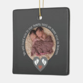 Tweeling Miskraam Baby Verlies Memorial Doodgeboor Keramisch Ornament (Links)