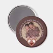 Tweeling Miskraam Baby Verlies Memorial Doodgeboor Magneet (Voorkant / Achterkant)