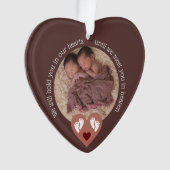 Tweeling Miskraam Baby Verlies Memorial Doodgeboor Ornament (voorkant)