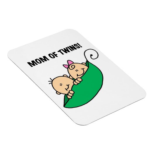 Tweeling Moeder- Erwten in een Pod Cadeaus Magneet (Rechterzijde)