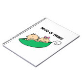 Tweeling Moeder- Erwten in een Pod Cadeaus Notitieboek (Linkerzijde)