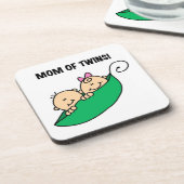 Tweeling Moeder- Erwten in een Pod Cadeaus Onderzetter (Linkerzijde)