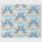 Tweeling neemt vlucht cadeaupapier (Vlak)