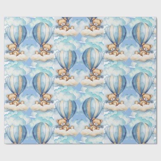 Tweeling neemt vlucht cadeaupapier (Vlak)