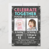 Tweeling of gezamenlijke uitnodiging voor de winte (Voorkant)