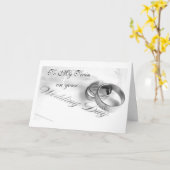 **TWEELING** OP JE TROUWDAG-LIEFDE/GELACH KAART (Gele Bloem)