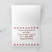 TWEELING OP ONZE VERJAARDAG LIEFDE DELEN MET U! KAART (Binnen)