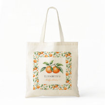 Tweeling Oranje Baby shower Canvas tas