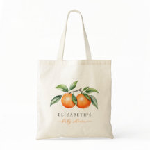 Tweeling Oranje Baby shower Canvas tas