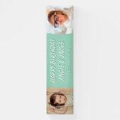 Tweeling Paar Verjaardagsfeest Decoratie Spandoek (Verticaal)