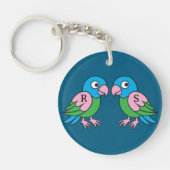 Tweeling papegaai sleutelhanger (Voorkant)