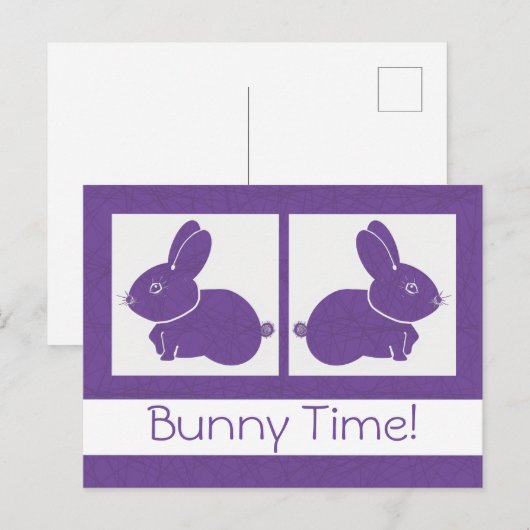 Tweeling Pasen Briefkaart (Voorkant / Achterkant)