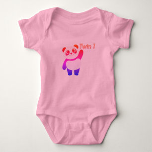 Tweeling pasgeboren outfit voor tweeling 1 en 2 romper