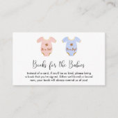 Tweeling-peuterboeken voor babyschoenen informatiekaartje (Voorkant)